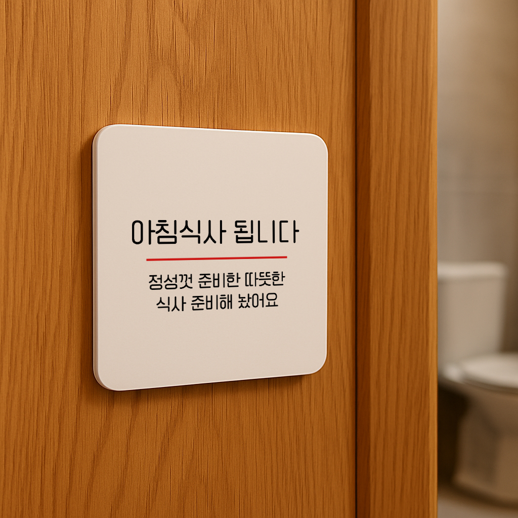 아침식사 표지판 조식 안내판 표찰 안내 017 100x100 - 상세 이미지 3