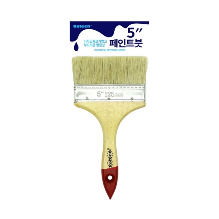 페인트붓 5인치 풀칠 도배 페인트칠 - 상품 이미지