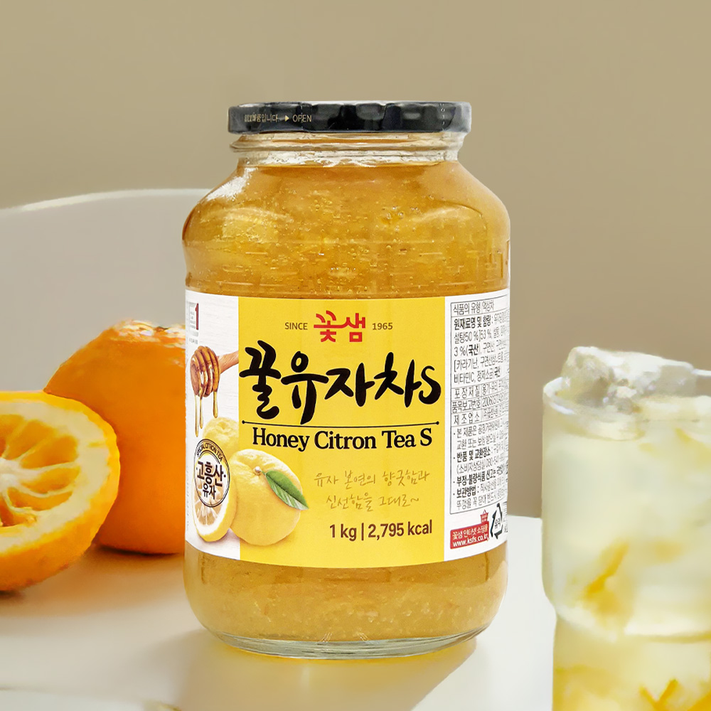 꽃샘 꿀레몬 유자 레드 자몽 석류 사과 1kg - 상세 이미지 2