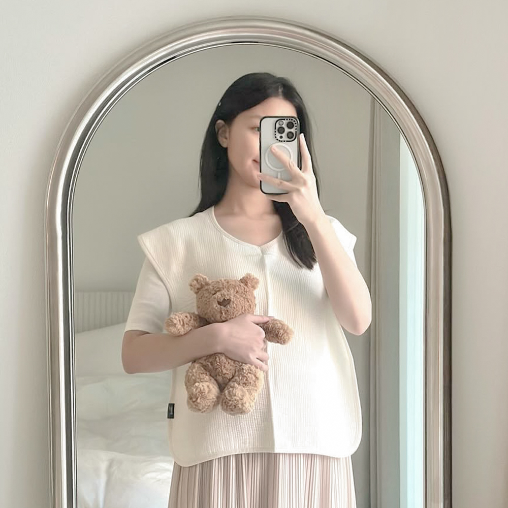 [베이비소풍] 엄마 턱받이 2세대 / 육아 앞치마 침받이 수유 트림 패드