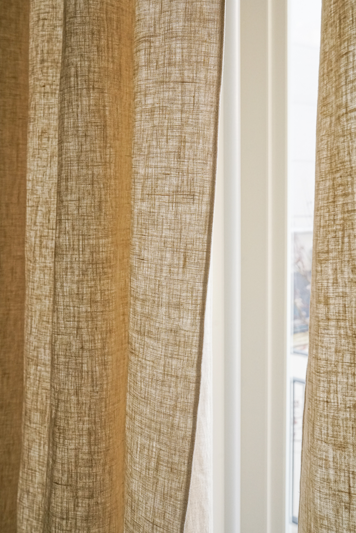 오가니크라프트 드레이프 맞춤 린넨 커튼 도톰한 두께 프라이빗 내추럴베이지, 140x240cm