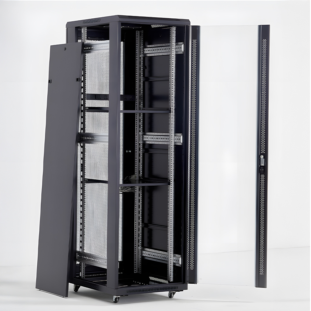 통신랙 허브랙 19인치 서버랙 캐비넷 PC RACK 2000mm, 블랙 - 상세 이미지 4