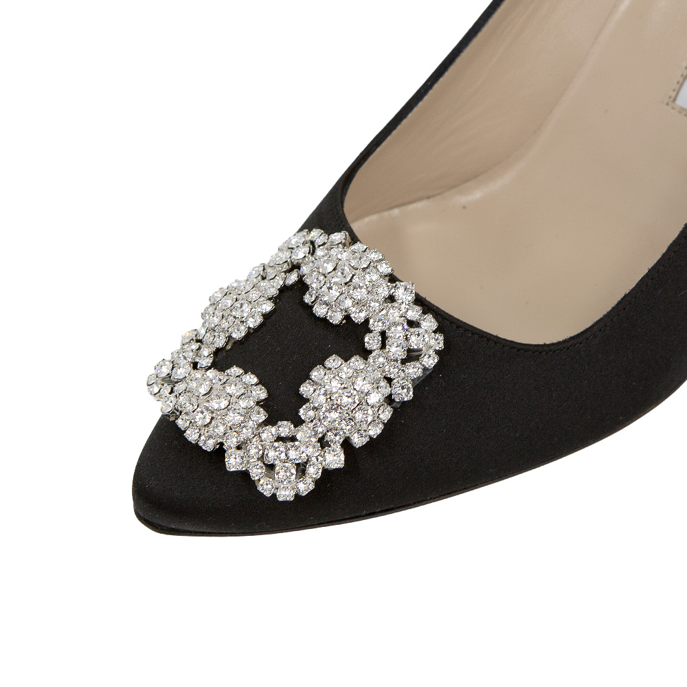 마놀로블라닉 HANGISI 블랙 펌프스힐 9XX 0316 0053 BLCK CLC (2025 S/S) SIZE 37.5 이미지 6
