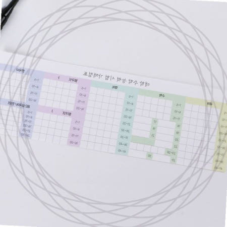 대학수학능력시험 가채점표 스티커 부착용 수험생 시험준비 채점양식 모의고사 답안지 확인용