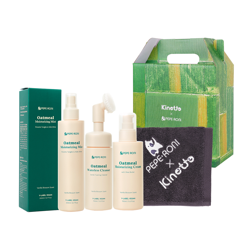 페페로니x킨에뜨 스킨케어 종합세트(워터리스클렌저+미스트+크림)V-비건, 강아지, 고양이(2026캘린더증정)