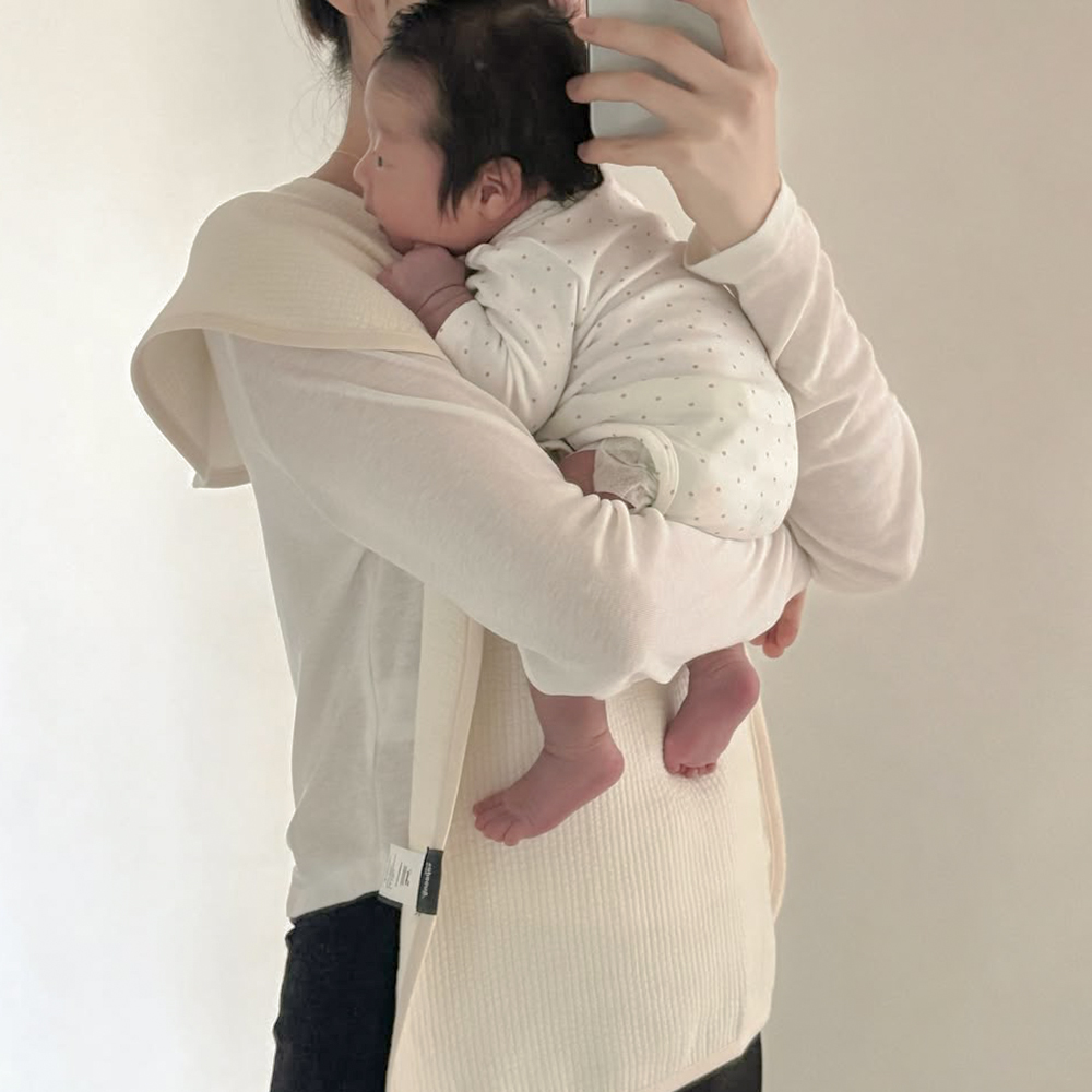 [베이비소풍] 엄마 턱받이 2세대 / 육아 앞치마 침받이 수유 트림 패드