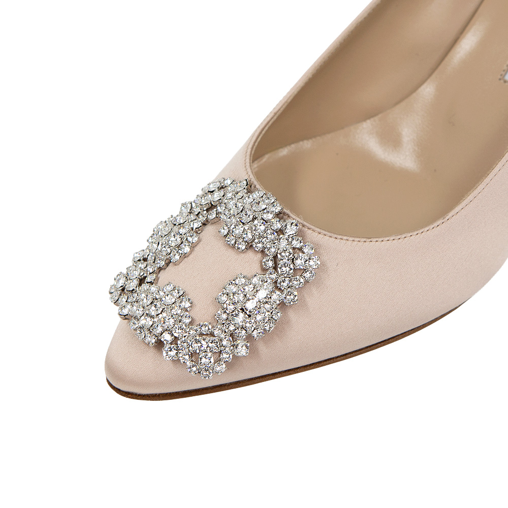 마놀로블라닉 HANGISI 새틴 펌프스 9XX 0315 0034 DNUD CLC (2025 S/S) 이미지 6