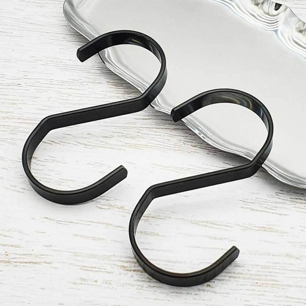 S고리 블랙 10mm 철근s고리 다용도걸이 후크고리 - 상품 이미지