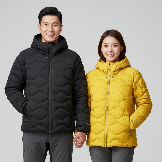 네파 공용 겨울 프리마로프트 아웃도어 에어써밋 후드 경량패딩점퍼 - 상품 이미지