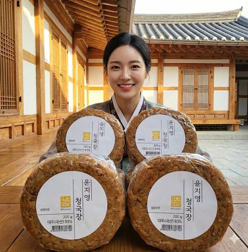 윤지영 청국장 200g 4개 구수한향과 맛이 일품 - 상품 이미지