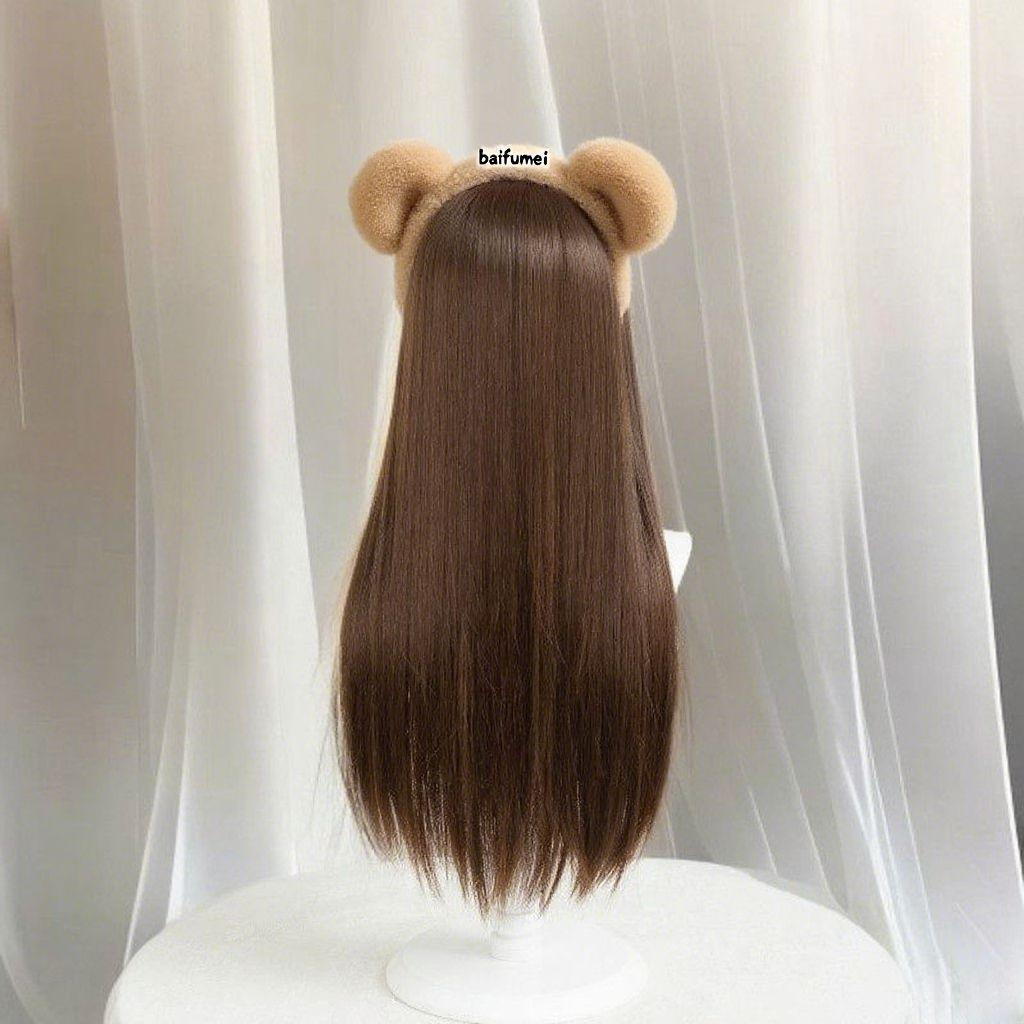여성용 롱 스트레이트 헤어 L리치 풀페이스 - 상세 이미지 5