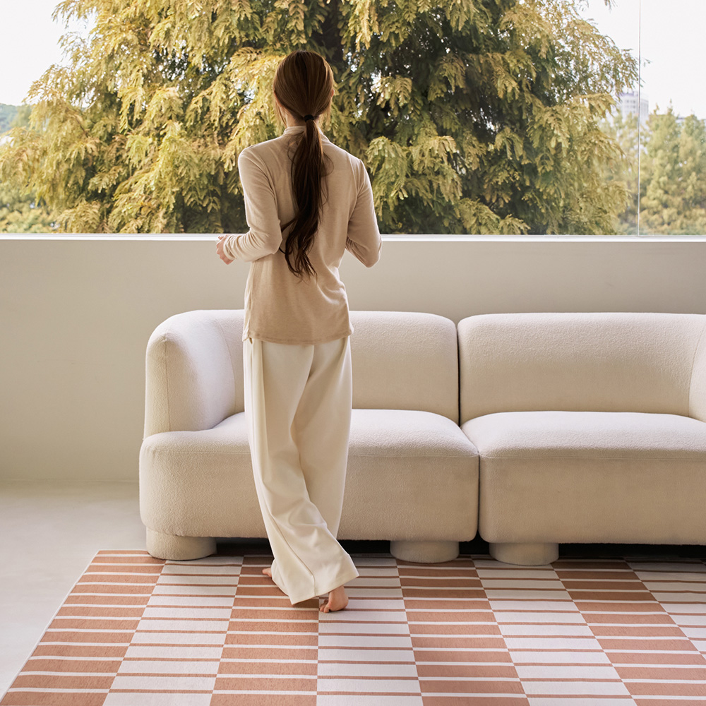 워셔블 거실 러그 물세탁 단모 사계절 먼지없는 카페트 150x200