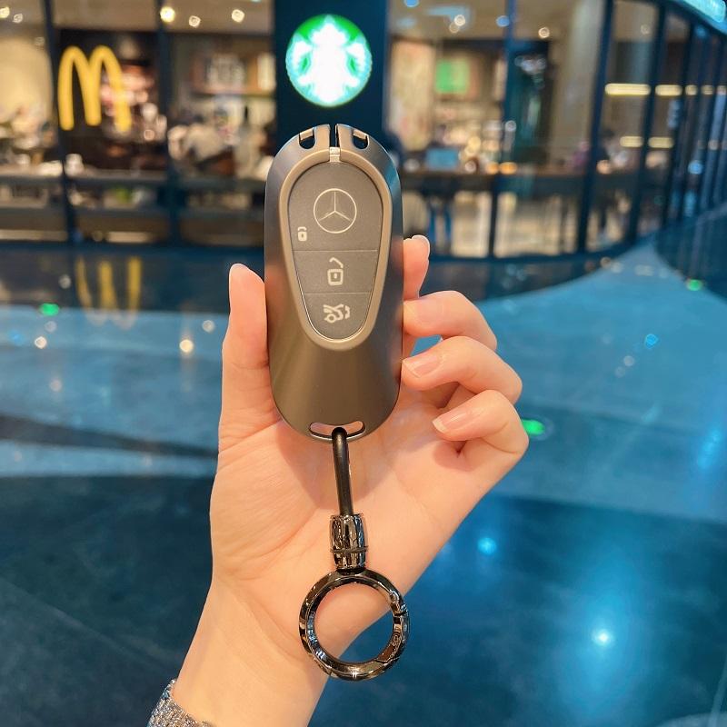 C클래스 S클래스 S400L S450L C200L C260L 키홀더 건메탈 단품+원형 버클 - 상품 이미지
