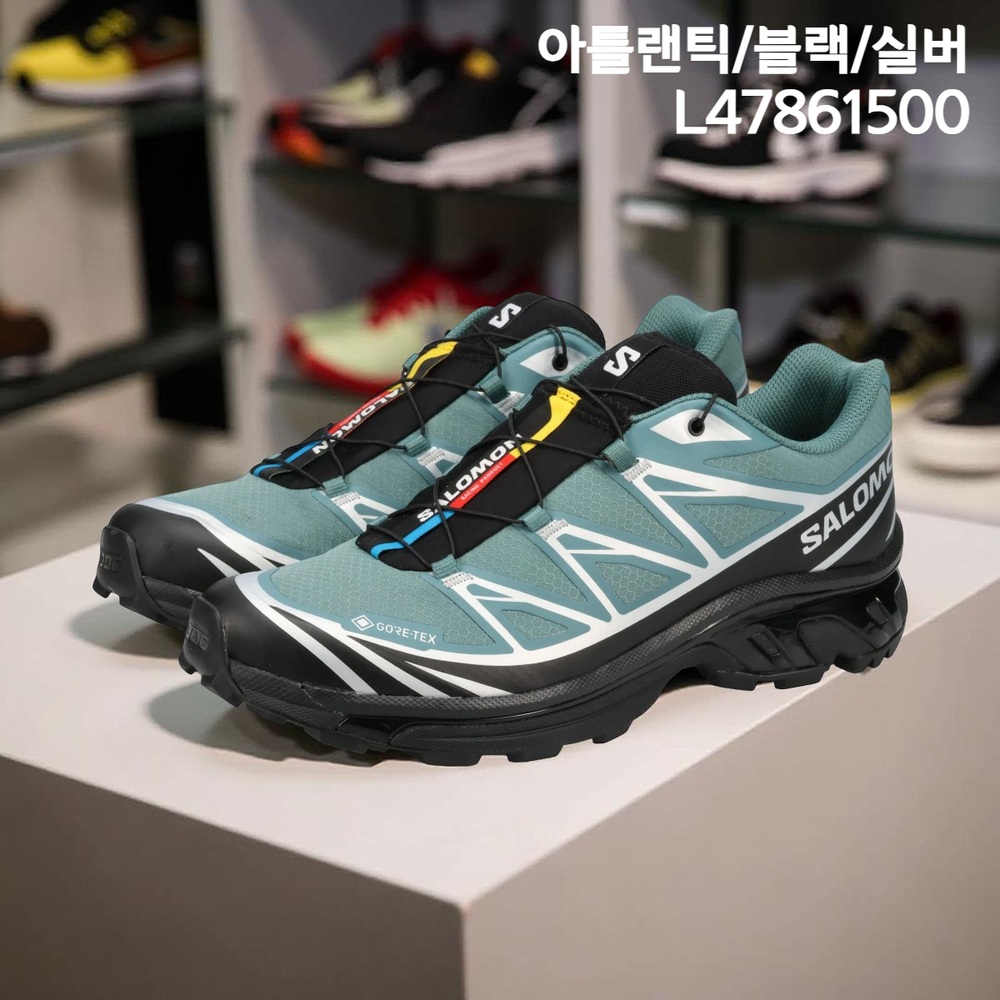 살로몬 XT-6 GTX 트레일 런닝화 스니커즈 남녀공용 로즈/타우니/블랙 265 이미지 8