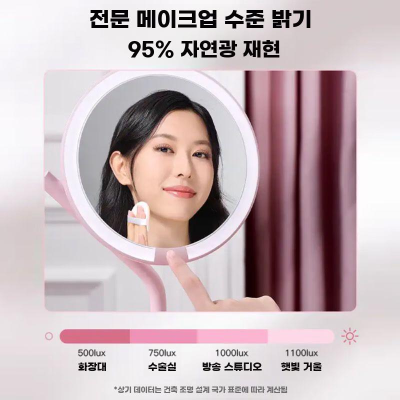 탁상거울 충전 확대경 메이크 LED 탁상용 화장거울 - 상세 이미지 3
