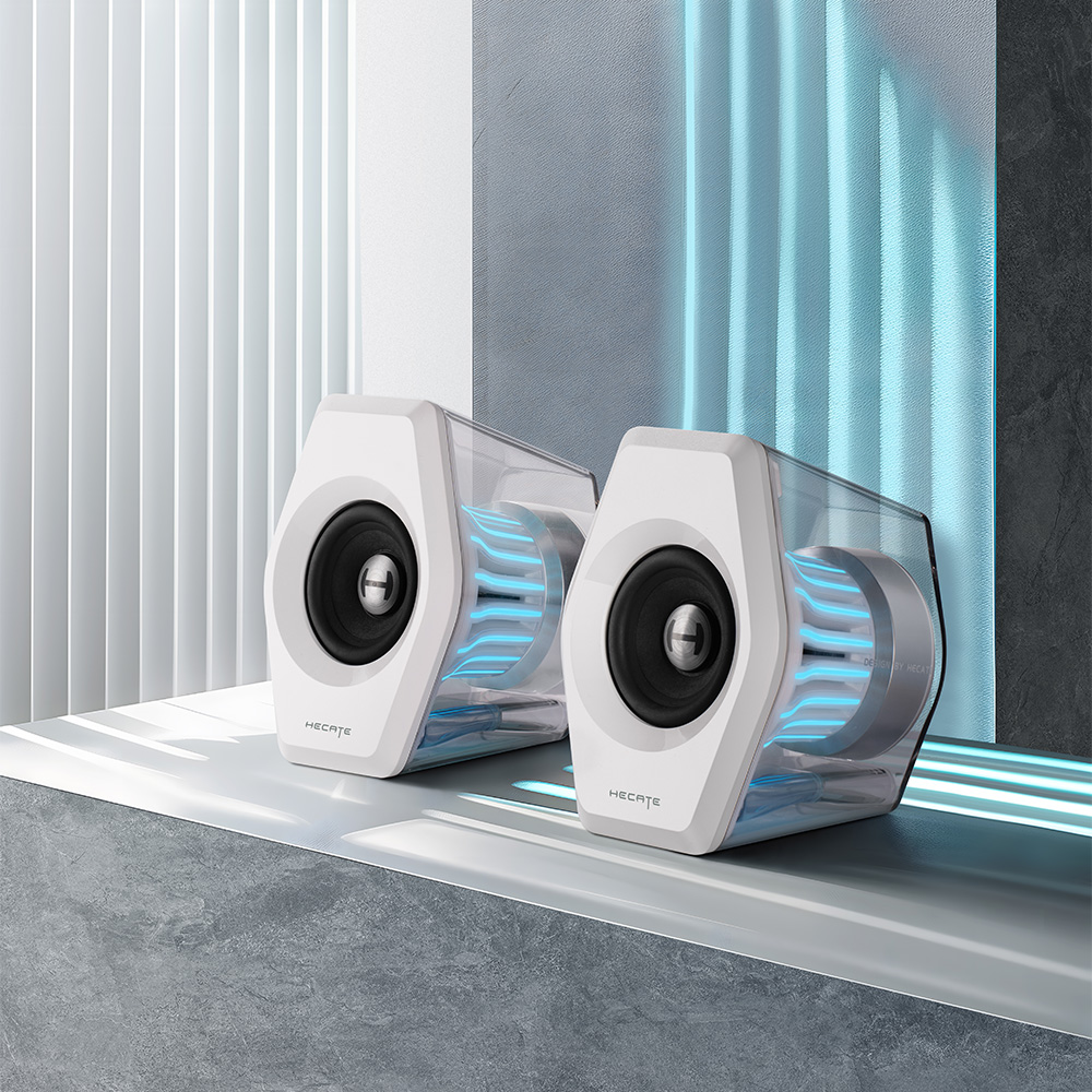 [EDIFIER] G2000 PRO 고성능 데스크탑 게이밍 스피커 32W 화이트 제품 이미지