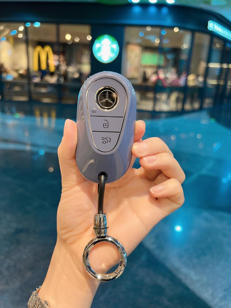 S클래스 S400 S450L C200L C260L 키홀더 케이스+실버 비즈니스 라운드 - 상세 이미지 2
