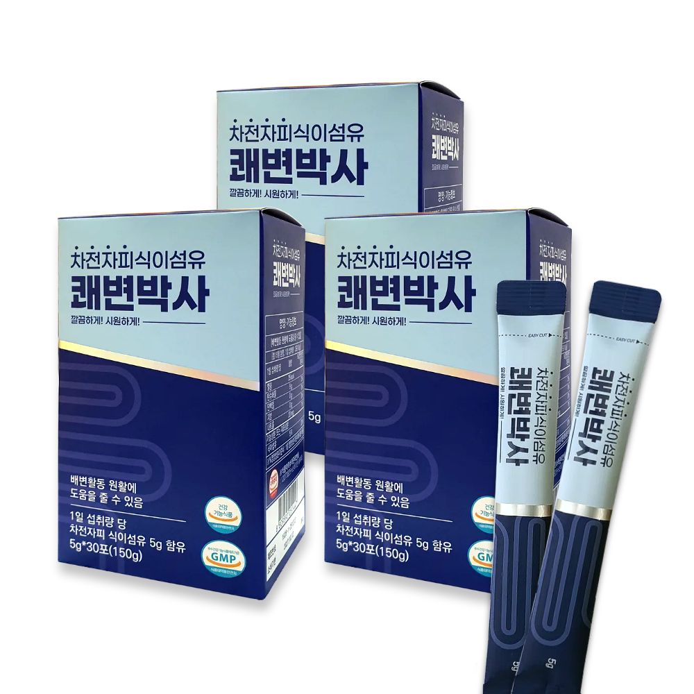 쾌변박사 배변활동 도움 차전자피 유익균 3중케어 30포, 3개 - 상품 이미지