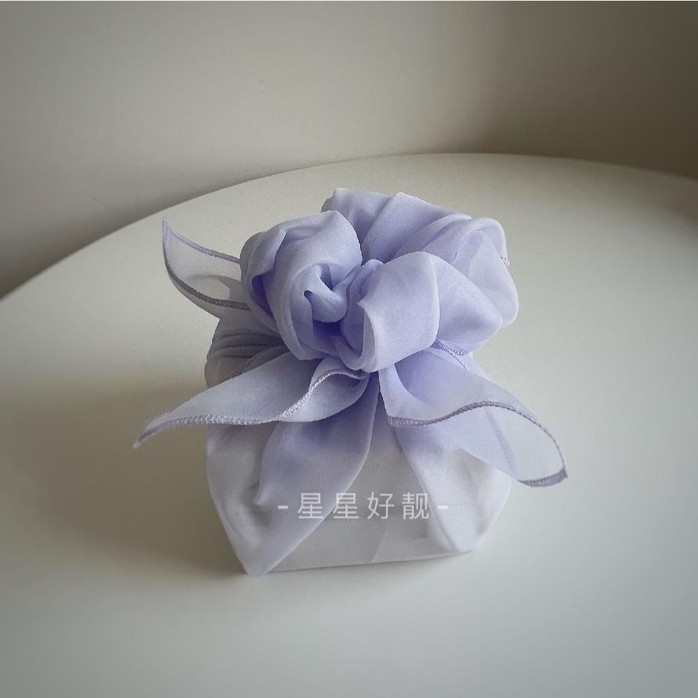 곶감 단지 원형 명절 베이킹 육각 선물 상자 포장 디저트 라이트 블루 50cm - 상품 이미지