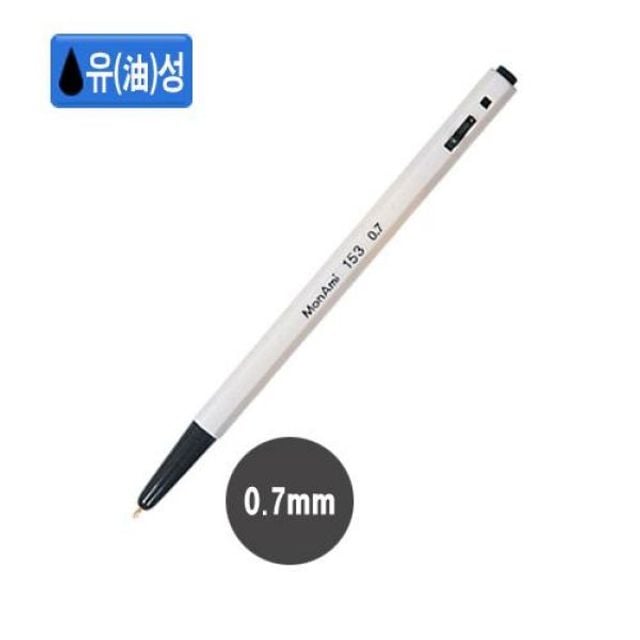 모나미)153볼펜(0.7mm/흑)-다스(12개입) - 메인 이미지