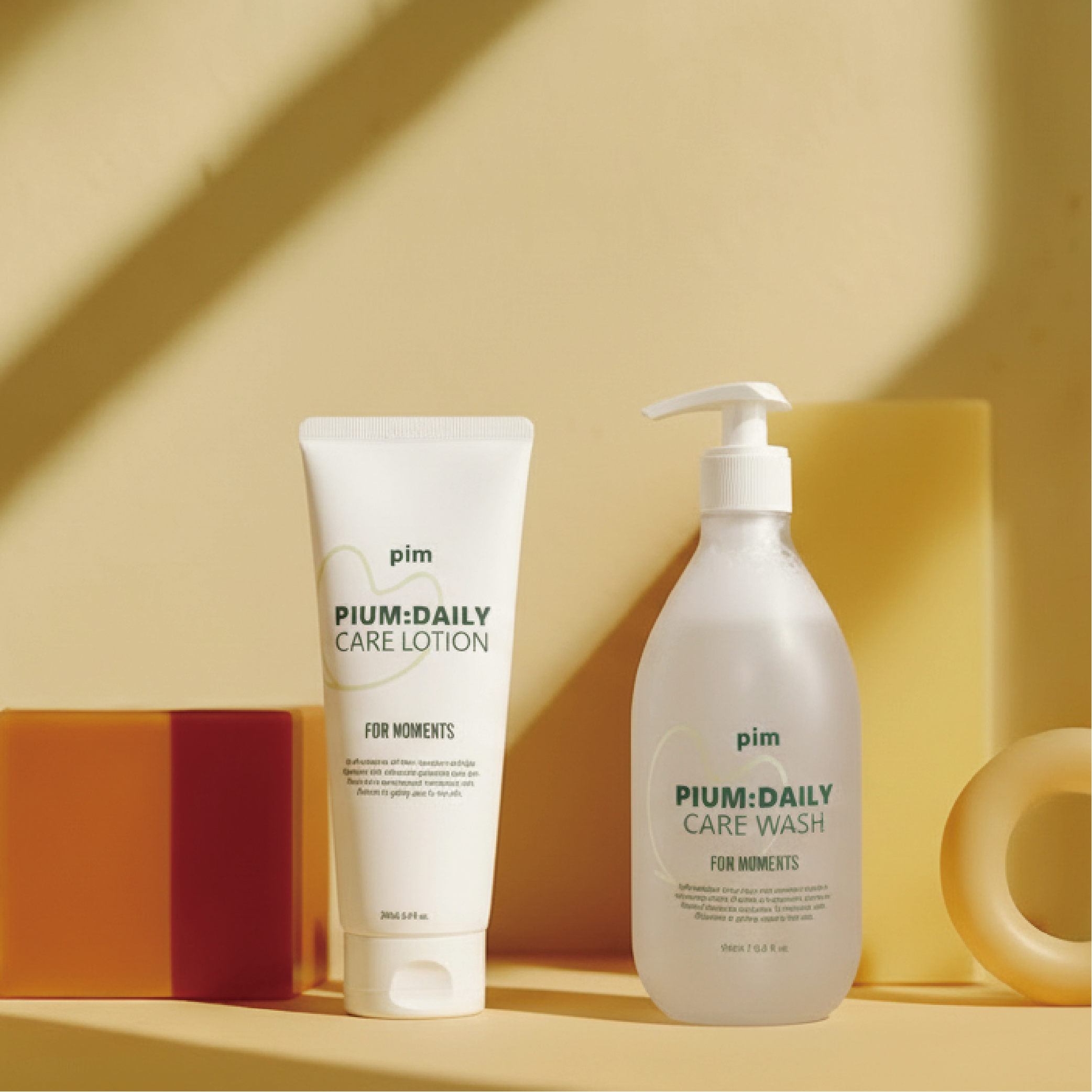 핌 데일리 루틴 set 아기로션 + 아기바디워시 2종, 로션200ml+워시500ml - 상품 이미지
