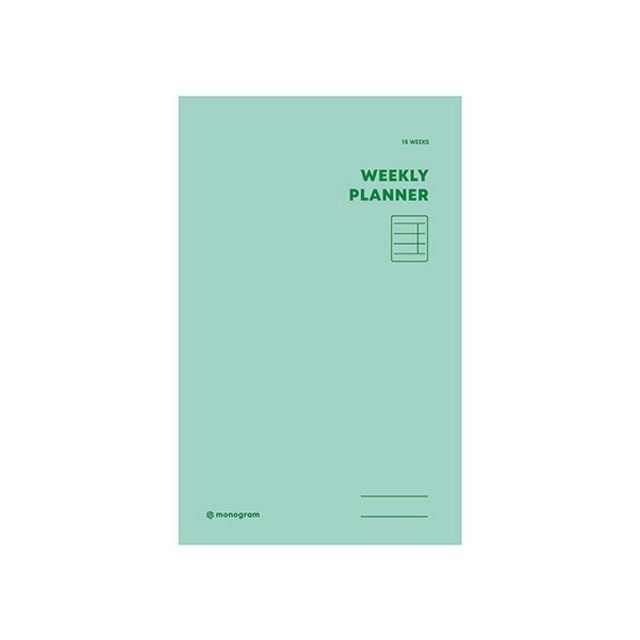 위클리 플래너 16주 Melodie Green 모노그램 - 메인 이미지