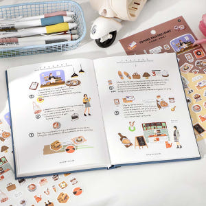 일상생활 소품 다이어리꾸미기 스티커 [세트구매 6종] 실사용 후기 | 효과 있을까? - 상품 이미지 2