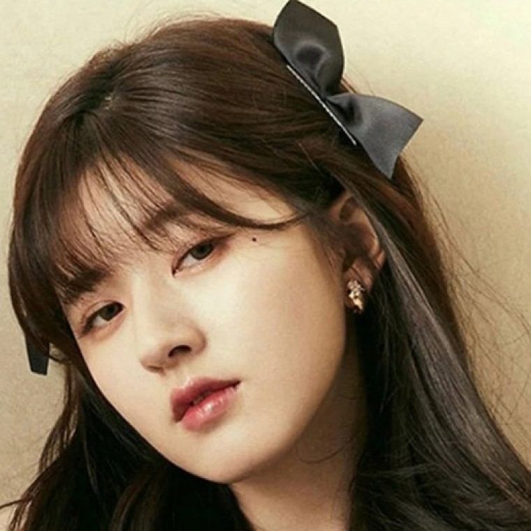 옆머리 리본 집게핀 리본핀 옆머리핀 헤어핀 [2color 블랙 검정 화이트 미니 양갈래 벨벳 새틴 집게 헤어 - 상품 이미지