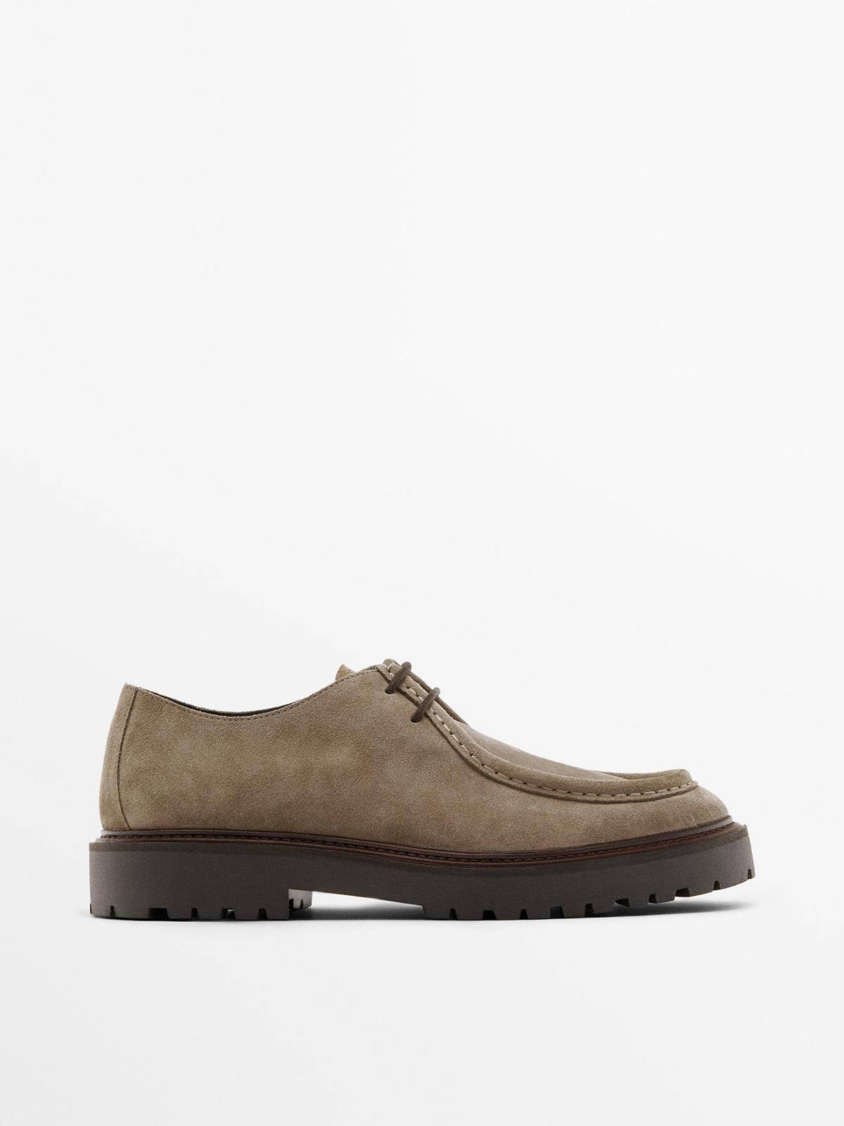 마시모두띠 스플릿 스웨이드 모크토 슈즈 2206/750 TAUPE - 메인 이미지