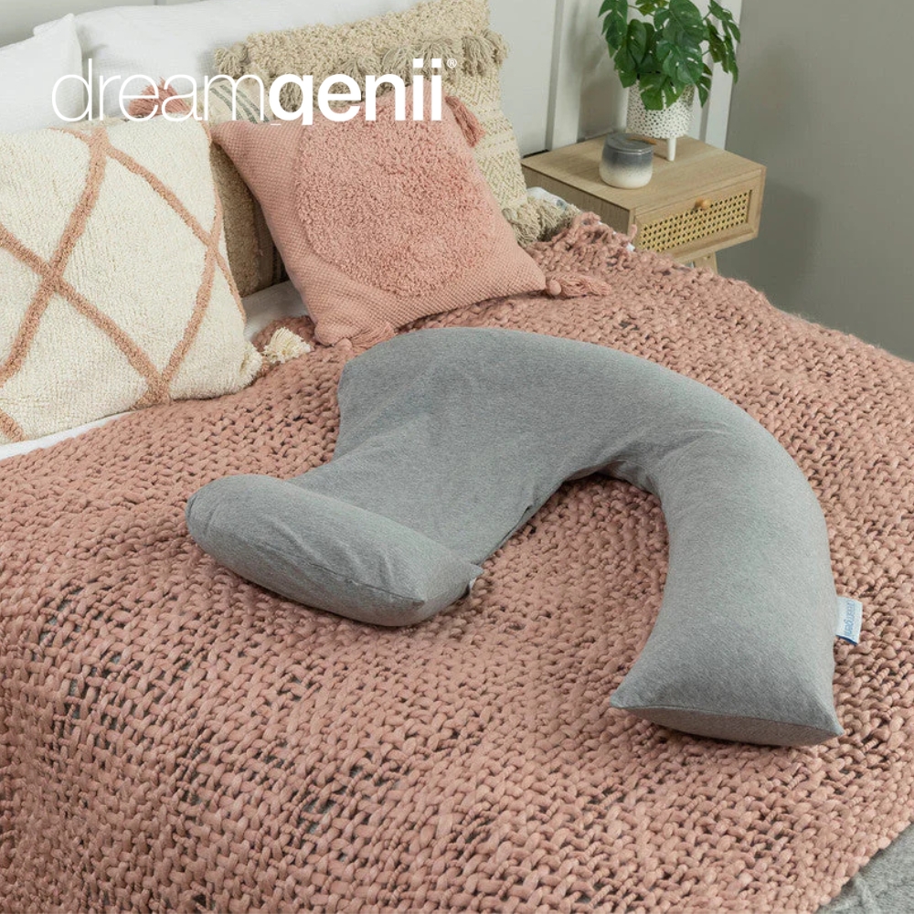 영국 프리미엄 드림지니 임산부 바디필로우 (속솜+커버) 임신축하선물 임산부베개 쿠션 답답하지 않은 7자형