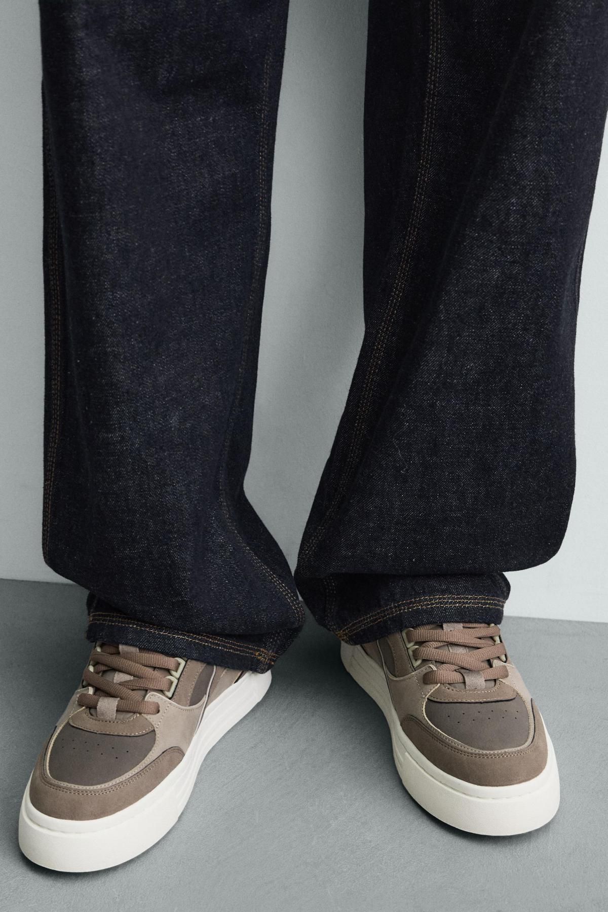 자라 레트로 청키 스니커즈 2259/720 TAUPE GREY - 상세 이미지 4