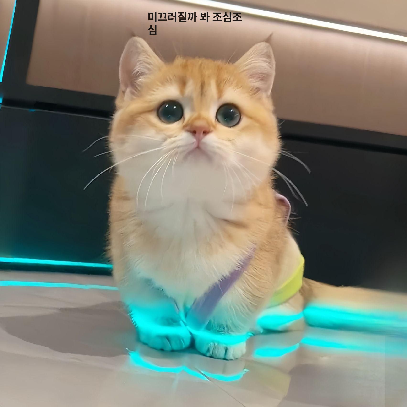 고양이 발광 반사 테이프 강아지 신발 장난감 반사띠 실내외 애완동물 블루 A 메인 이미지 스타일 10mmx3m