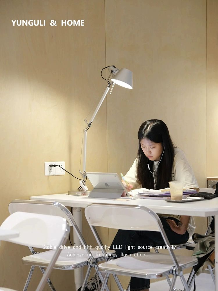 미니 테이블 램프 관절 각도조절 홈오피스 책상 조명 - 상세 이미지 3