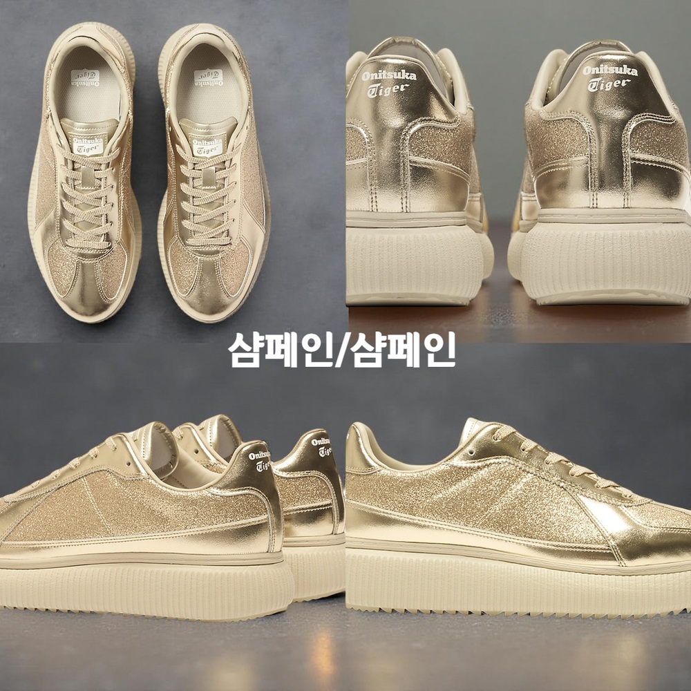 오니츠카타이거 델리시티 글리터 스니커즈 운동화 1183C479 블랙/건메탈 240 - 상세 이미지 5