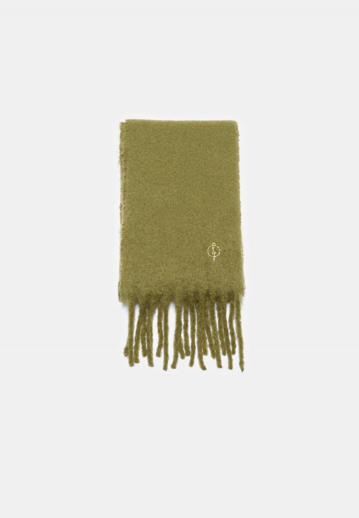스트라디바리우스 소프트 울 베이직 머플러 3576/903 OLIVE GREEN - 메인 이미지