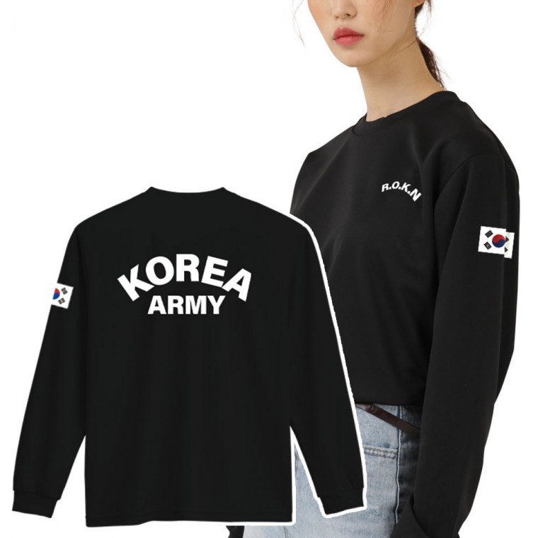 로카티 ROKA 긴팔티 군인 PX 육군 해군 공군 해병대 티셔츠 커플룩 커플템 - 상품 이미지