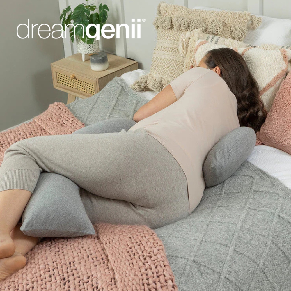 영국 프리미엄 드림지니 임산부 바디필로우 (속솜+커버) 임신축하선물 임산부베개 쿠션 답답하지 않은 7자형