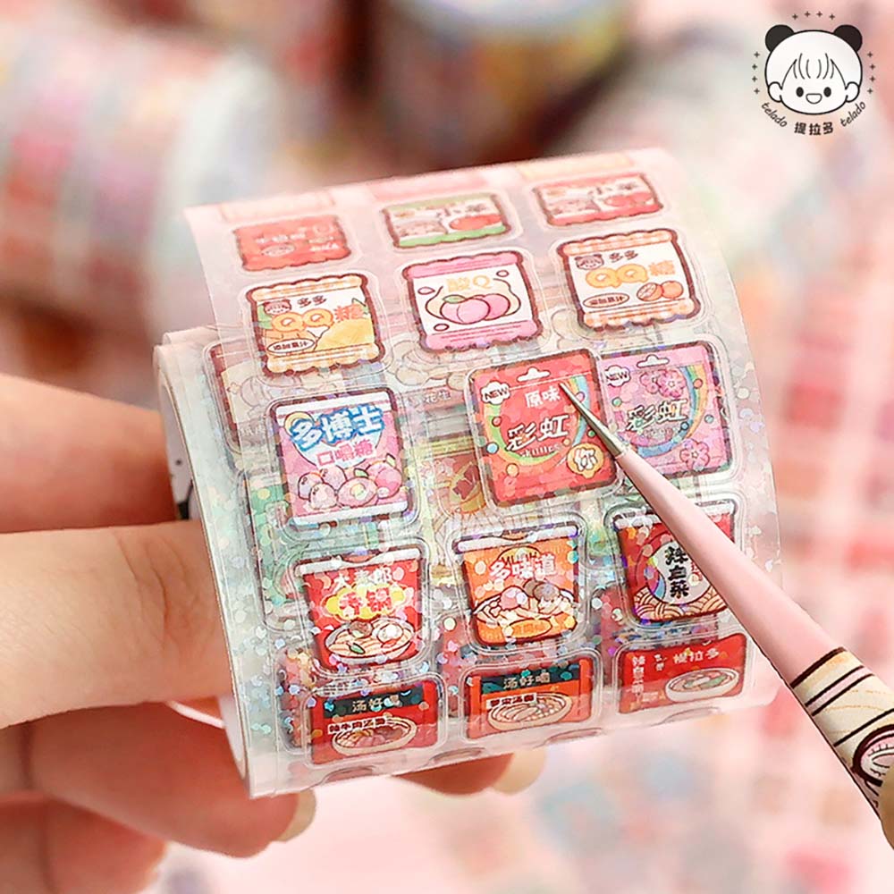 Telado 간식 일러스트 디자인 PET 다이어리꾸미기 마스킹테이프 이미지 4