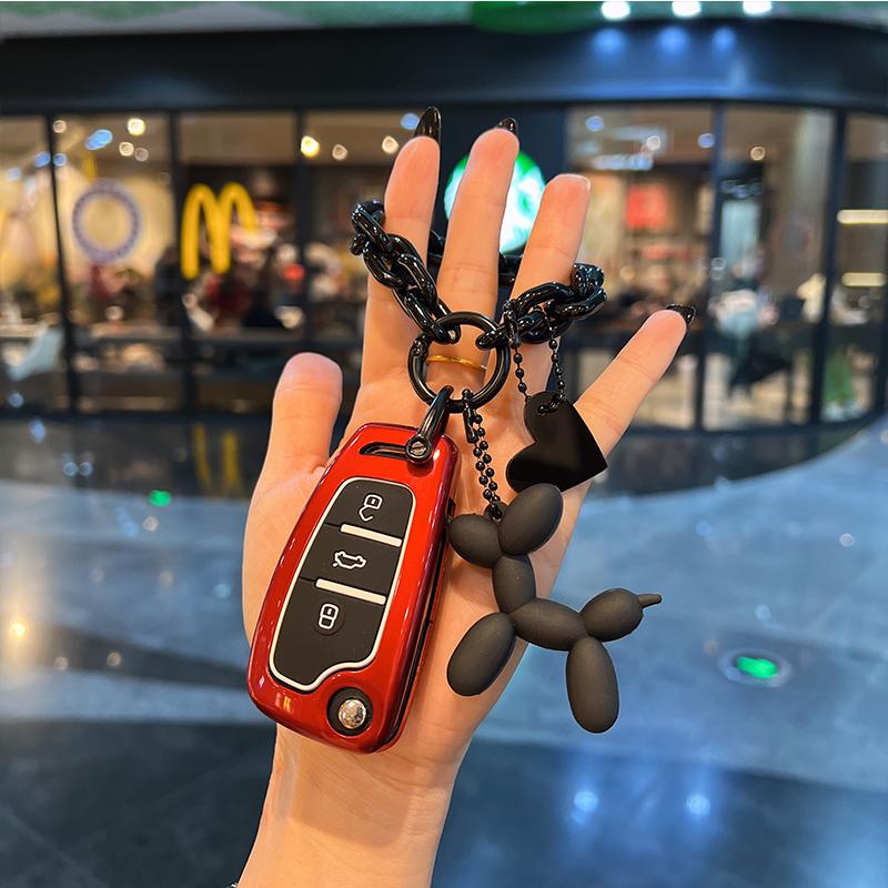 Q3 Q2L A6L Q5 폴딩 키커버 남녀공용 레드+블랙 하트 - 상세 이미지 5