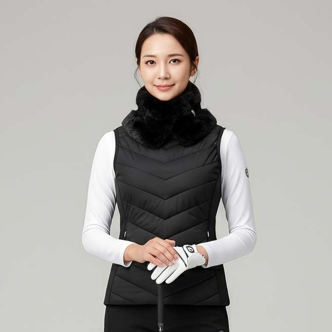 FANTOM 팬텀골프 여자 겨울 방한용품 부클 골프 넥워머 - 상세 이미지 2