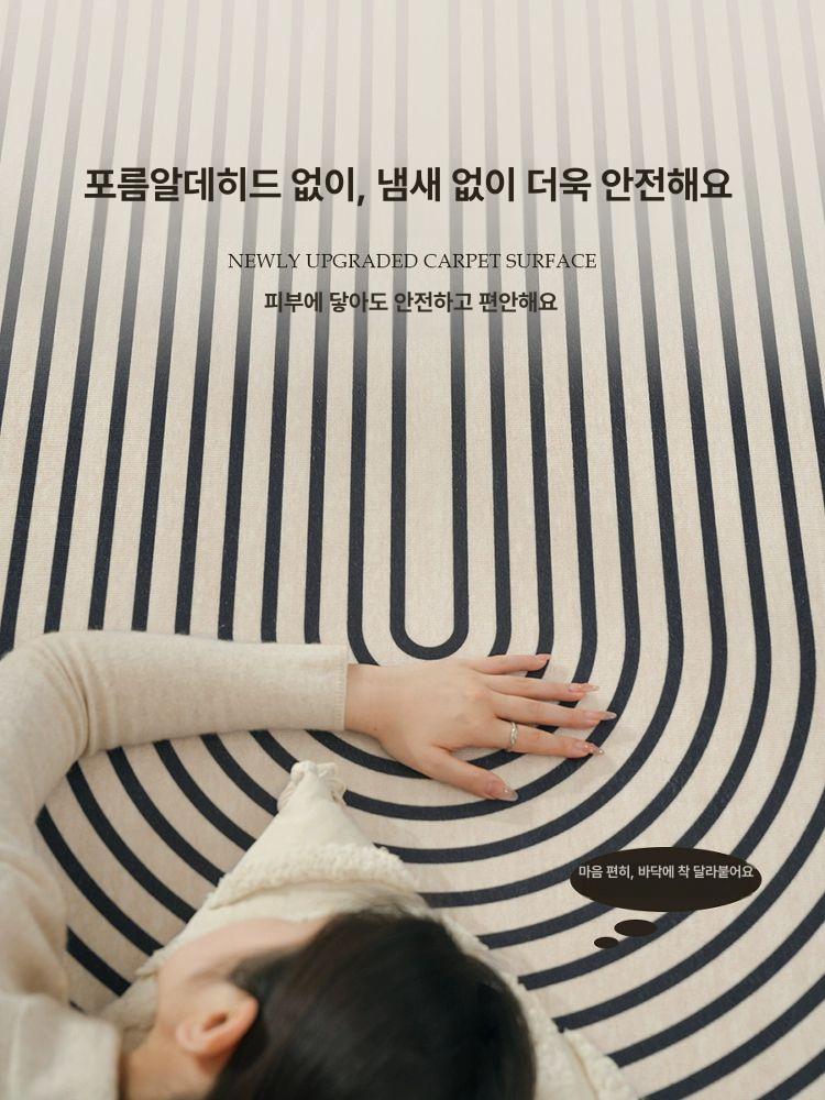 모던 대형 베이지 러그 거실 카페 북유럽 사계절 카페트 - 상세 이미지 3