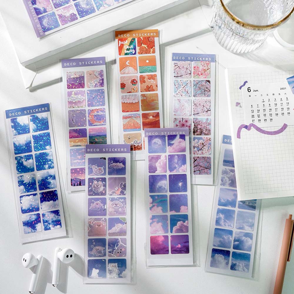 [세트구매 8종] 오월 인연 시리즈 인스타 감성 풍경 다꾸 PVC 스티커... 실사용 후기 | 효과 있을까? - 대표 이미지