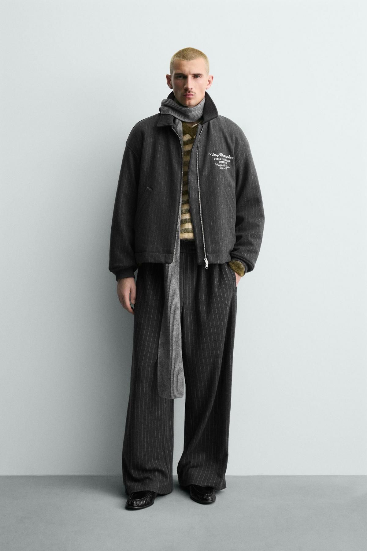 자라 스트라이프 배기 와이드 팬츠 1437/369 STRIPES - 상세 이미지 2