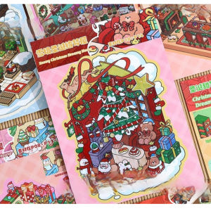 3d스티커 방꾸미기 10테마 스티커북 스노우크리스마스 실사용 후기 | 효과 있을까? - 상품 이미지 2