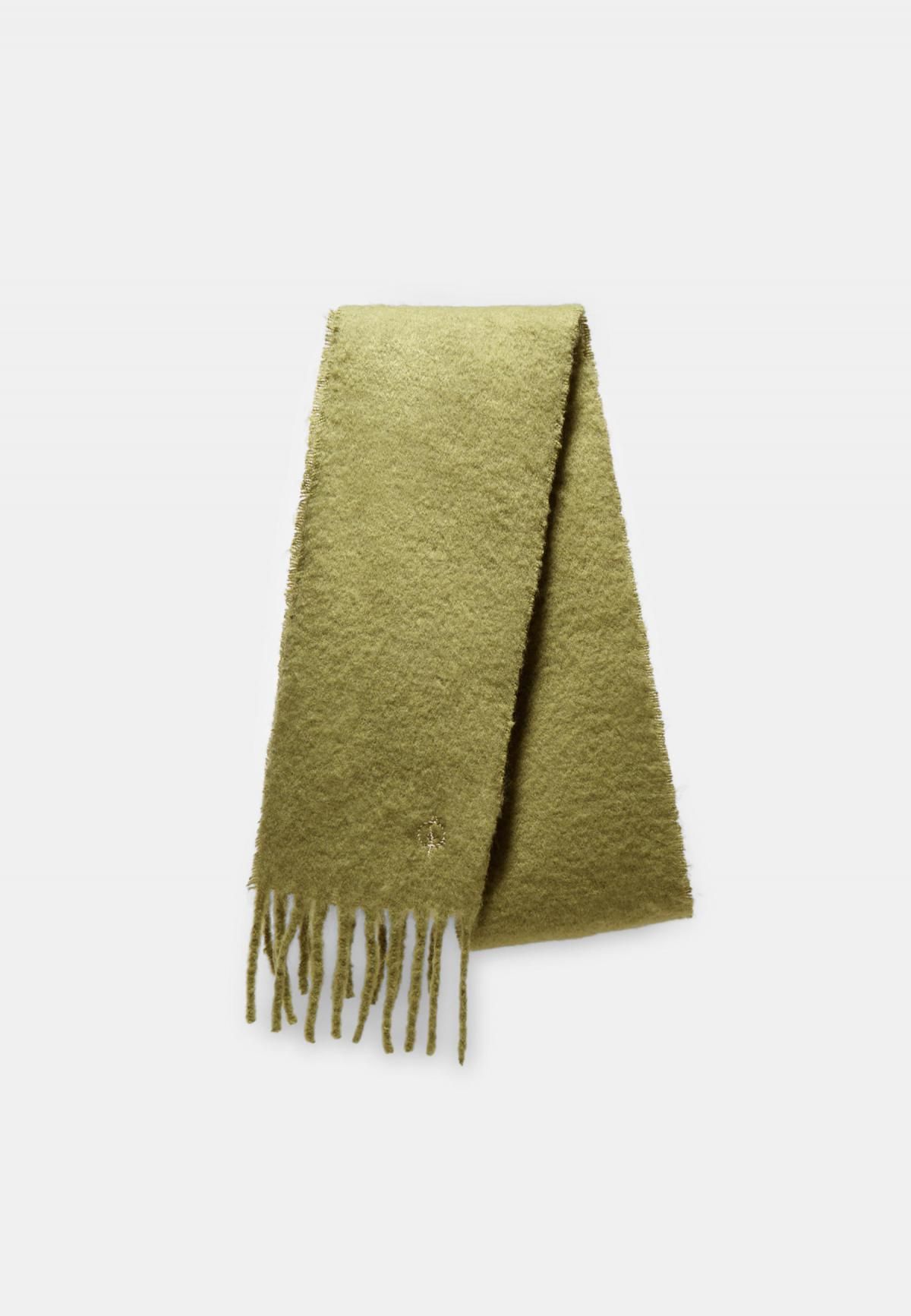 스트라디바리우스 소프트 울 베이직 머플러 3576/903 OLIVE GREEN - 상세 이미지 3
