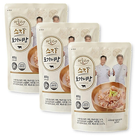 지극진성 금산인삼 스지 특도가니탕 800g 캠핑 국물요리 간편식 24팩