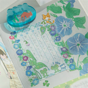 [세트구매 6종] 나팔꽃 클로버 딸기 덩굴 얇은 안개 글리터 PET 다이... 실사용 후기 | 효과 있을까? - 상품 이미지 4