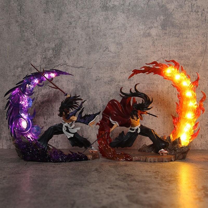 귀멸의칼날 블랙데드 굿즈 발광 장식 전투 블랙데드 23cm 조명 포함 - 상품 이미지