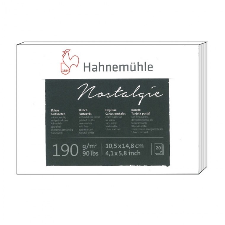 하네뮬레 노스탈지 엽서용 스케치패드 10.5x14.8 20매 190g - 상품 이미지