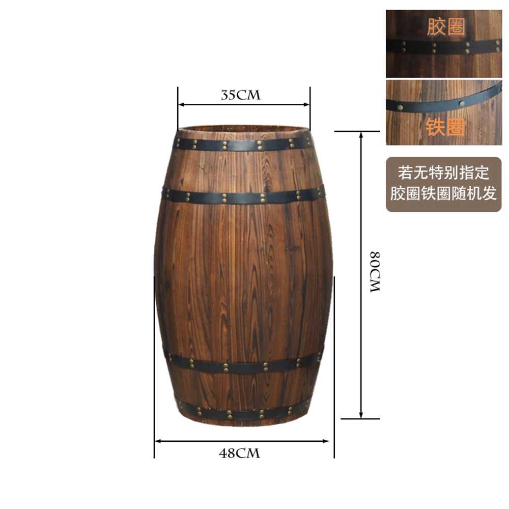 오크통 장식 나무 인테리어 대형 소품 술집 펍 술통 70x42x30cm 이미지 7
